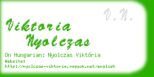 viktoria nyolczas business card